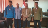 Professor Mohamed Heikal, Dean of the Faculty, and Professor Mohamed Abou Ria, Vice Dean for Education and Student Affairs, extend their congratulations to student Ahmed Mohamed Abdallah Abdelrahman – Faculty of Science, and student Ahmed Talaat Abde