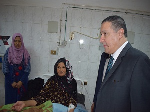 The President of Benha University continues his tours in the university's hospital and confirms the provision of real community service.