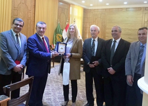 Benha University President discusses the Scientific Cooperation Ways with the German Embassy